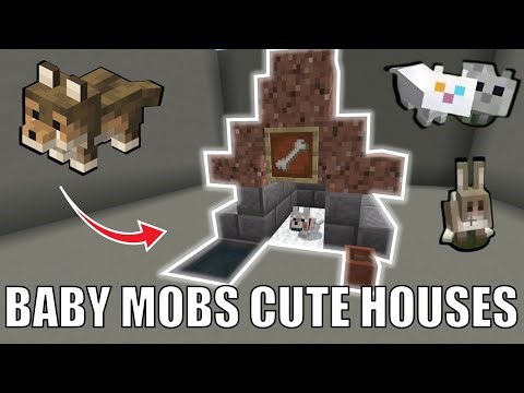 Minecraft’s New CUTEST Baby Mobs Deserve These Animal Houses!