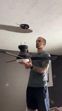 How to Mount and Wire a Ceiling Fan l Timelapse #homeimprovement #diy #shorts