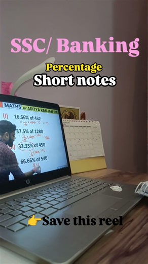 SSC Quant Percentage Chapter Short Notes Most Important Concepts, Tricks & Formulas for SSC CGL/CHSL
