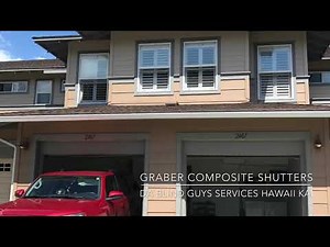 Install Graber Composite Plantation Shutters Hawaii Kai