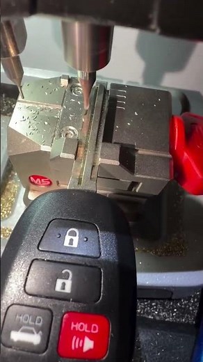 Toyota key cutting precision at its finest #locksmith #automotive