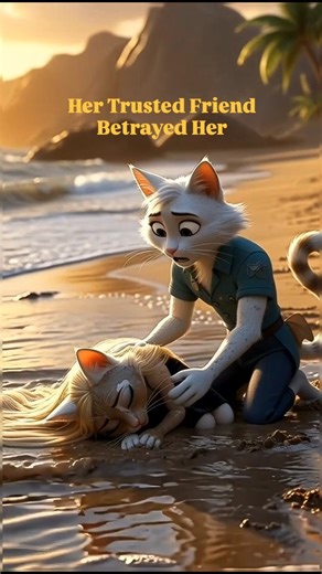 Cat Meow Animation | Digital Creator on Instagram: "Her trusted friend betrayed her 💔✈️ A happy flight turned into a painful magical fall… She survived, came back stronger, and karma returned to the one who planned her downfall. Never betray someone who trusted you… destiny remembers everything 🌧️💫 . . . jealousy betrayal, magical transformation, emotional cat story, trusted friend betrayal, ai animation cat, dramatic cat reels, karma story twist, muddy landing story . . #catanimation #aicats