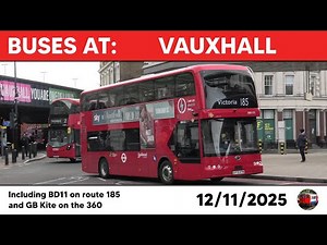 London buses at Vauxhall 12/11/2025