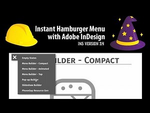 Instant Hamburger Menu in Adobe InDesign — in5 v3.4 features