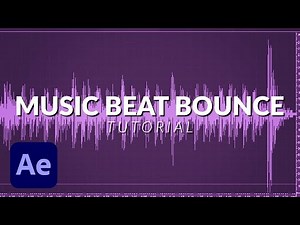 Bounce Scale Animation on The Music Beat Bass with After Effects No Plug ins (tutorial)