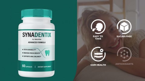 (3 Pack) SynaDentix Capsules – Official Syna Dentix Oral Health Support | Natural Formula for Gum Health, Teeth, Fresh Breath & Bright Smile | Premium Dental Care, Easy-to-Take Pills (180 Capsules)