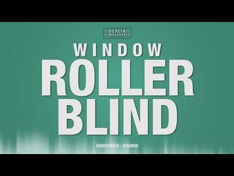 Window Roller Blind SOUND EFFECT - Rollo Jalousie Blinds SOUNDS Runterziehen SFX