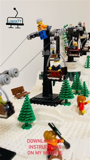 gallusbrick on Instagram: "LEGO® Chairlift gallusbrick MOC follow @gallusbrick_ch Meine Idee von einem LEGO Sessellift. Bald möchte ich eine Gondel dazu bauen. Was meint ihr geht das? Übrigens kann man die Anleitung auf meiner Webseite downloaden. Gruss Pascal My idea of ​​a LEGO chairlift. I would like to build a gondola for it soon. What do you mean? By the way, you can download the instructions on my website. Greetings Pascal #lego #ostschweiz #stgallen #legophotography #legomoc #legofan #leg