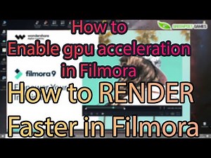 How to Render video very fast in filmora | How to enable gpu encoding in filmora by greenpolygames