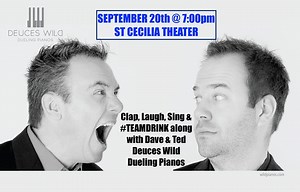 71 reactions · 31 shares | WINONA!! Dave and Ted are back in town for the first time in over 3 years! Come out to clap, laugh, sing and #TEAMDRINK along with the most sought after dueling piano show in the country! Tickets and info - https://www.eventbrite.com/e/deuces-wild-dueling-pianos-tickets-69680013797?aff=ebdshpsearchautocomplete | Deuces Wild Dueling Pianos | Facebook
