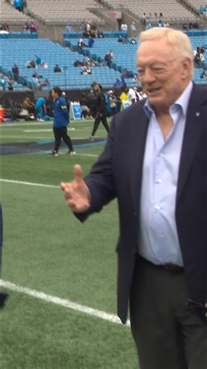 11K views · 76 reactions | Jerry Jones waves to fans before Dallas Cowboys face Carolina Panthers in Week 6 ⭐️ | Jonah Javad | Facebook