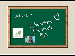 Checkliste B2 - Deutsch Prüfung Examen (german/tedesco/duits/tysk/allemand)