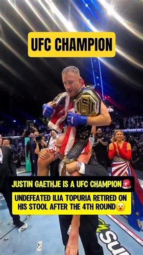 JUSTIN GAETHJE IS A UFC CHAMPION!🚨