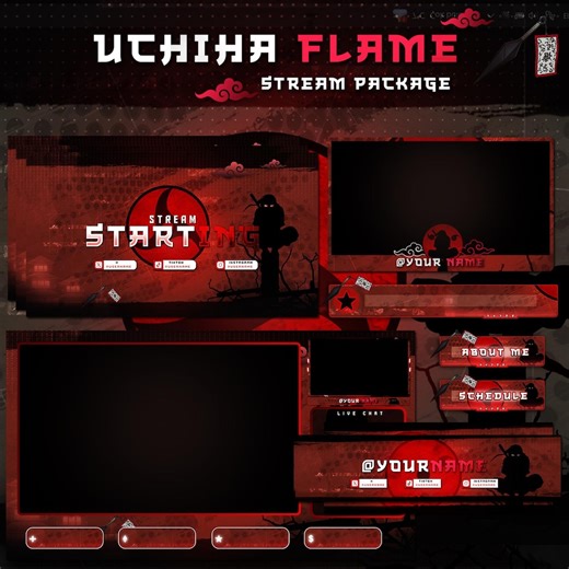 Fire Flame Twitch Overlays Full Stream Package Dark Stinger Transition Animated Alerts - Etsy