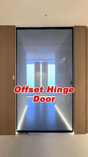 Offset hinges door #slidingdoor #slidingdoors #foldingdoor #door #aluminium #alloy #interiordesign #install #tottme #tottmetal #madeinchina #made-in-china | Tottme Engineering