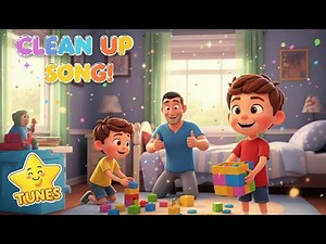 Clean Up Song for Kids 🧸✨ Fun & Easy Tidy Up Rhyme | Star Tunes