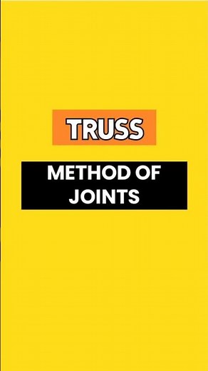 Method of joints explained with steps #shorts #trusses #truss #methodofjoints