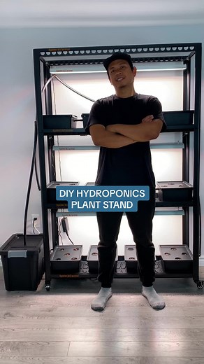 Love trying new ways to grow food, so I decided to have fun and create my own DIY hydroponic set up using the Spider Farmer plant stand. There are many different methods to grow hydroponically. Last year I used a method called Deep Water Culture and the Kratky system. Both these methods are a great place to start if you’re new to hydroponic gardening. DWC is essentially a bin system with nutrient solution and airstone connected to an air pump to provide the plant roots with oxygen. I also have b