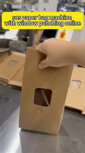 sos paper bag machine with window punching online