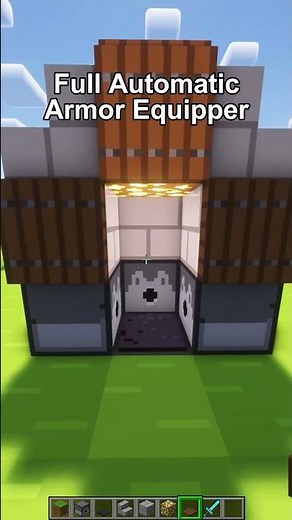Minecraft: Fully Automatic Armor Equipper Tutorial! #shorts