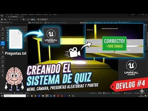Programando la Lógica (BLUEPRINT): Preguntas Aleatorias, Puntos y Menús | Devlog #3