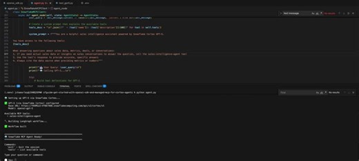 You can now use the familiar OpenAI SDK to securely power your AI apps with Snowflake's cutting-edge models.This quickstart demonstrates two key patterns for building external, production-ready AI… | Snowflake Developers