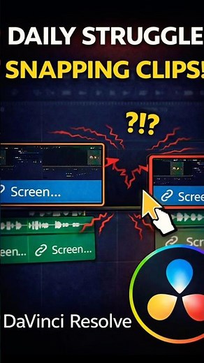 Snap Clips in DaVinci Resolve Timeline (Magnet Tool Explained)