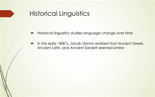 Historical Linguistics