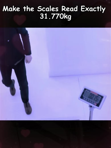 Taskmaster Challenge: Make the Scales Read Exactly 31.770kg