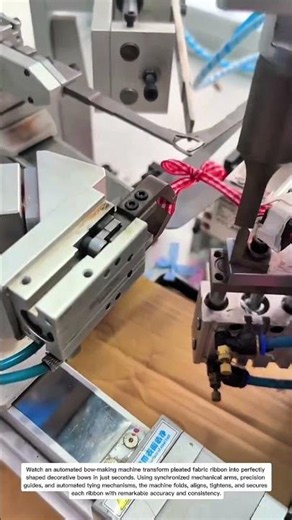 How This Machine Makes Perfect Fabric Bows in Seconds 🎀