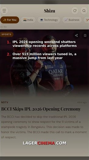 IPL 2026 Viewership Soars, Sets New Records Opening Weekend