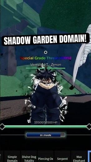 Megumi V2 100% Shadow Garden Domain Showcase!
