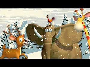 Funny Animal Cartoons For Kids | Gazoon - Snowfall In Jungle | HooplaKidz TV