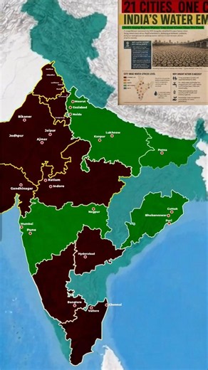 India's Most Dangerous Crisis😳 #Groundwatercrisis #Geography #india