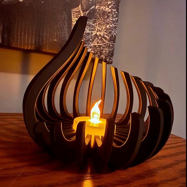 LED Tealight Holder for Cozy Lighting, 3D Printed Candle Decor for Shelf or Nightstand - Etsy