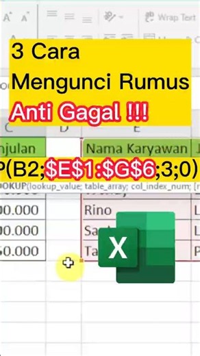 How to lock Excel formulas with $ #exceltutorial #exceltips #exceltricks #excelformula