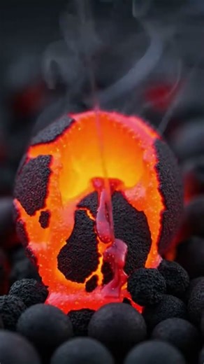Satisfying Glowing Lava Crunch ASMR 🌋 Intense Tingles