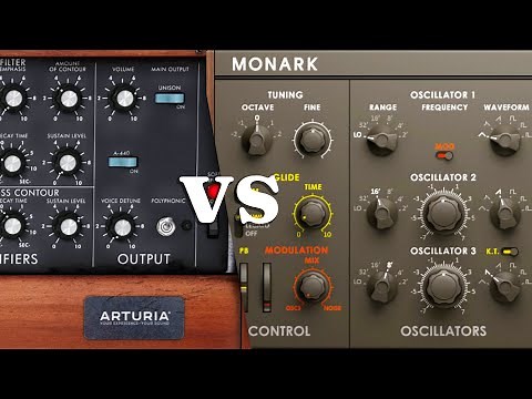 Arturia Mini V3 v NI Monark Synth Sound Comparison