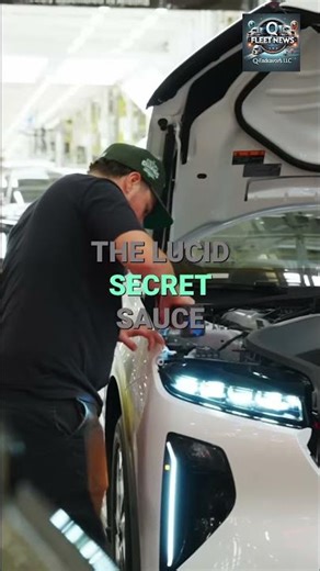 Inside Lucid's Factory: Where Electric Dreams Are Made #qfleetnews #shorts #news #cars