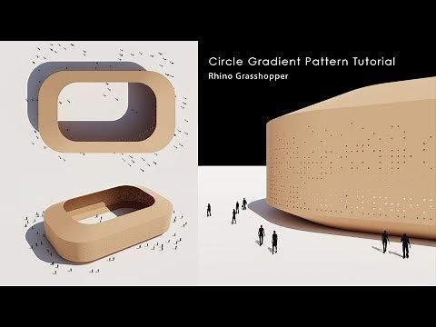 Perforated Circle Gradient Pattern Rhino Grasshopper Tutorial