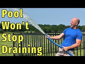 Pool is Leaking Water Out of the Drain Line