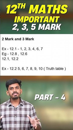 12th Maths 2nd Mid Term 2025 | Chapter 12 Most Expected Questions 🔥