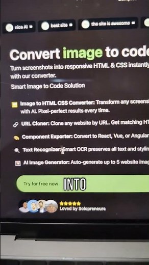 Instantly Turn Images into Code: AI Magic for Devs & Designers!