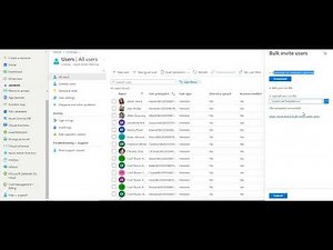 Invite bulk Users in Azure Active Directory Step by Step||Edit users in CSV ||Azure Active Directory
