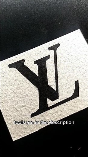 What If Louis Vuitton Logo Looks This Clean? 👜 #art #satisfying #colors #drawing #tutorial