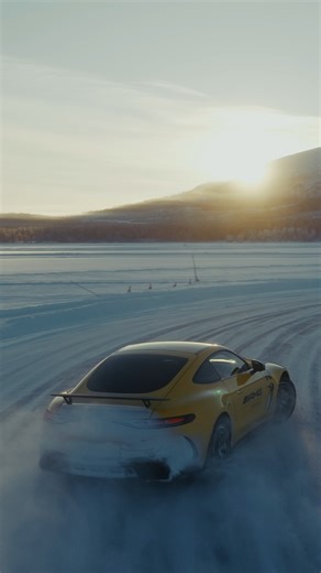 Close your eyes. Hear the ice crack, the tyres grip, the engines breathe. Every sound — pure AMG artistry. If you want the full experience, check the link in stories 🔗 #AMGExperience #OnIce #MercedesAMG #WorldsFastestFamily | Mercedes-AMG