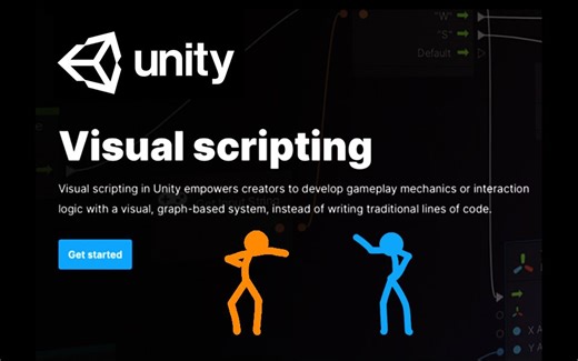 18、Unity Visual Scripting游戏开发（控制与动画）-火柴人VS Unity（animator play&move）