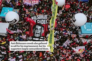 Bolsonaro Supporters Flood Streets Ahead of His Expected Conviction