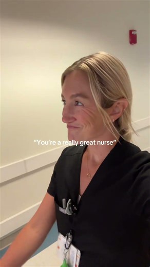 The best compliment a nurse can get 🥺🤍 #nurselife #wholesome #gratitude