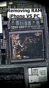 729K views · 8K reactions | What's the difference between removing mobile phone RAM and removing PC RAM? Video credit belongs to Marnics. #phonerepair #funny #pc #teardown #microsoldering | REWA Tech | Facebook